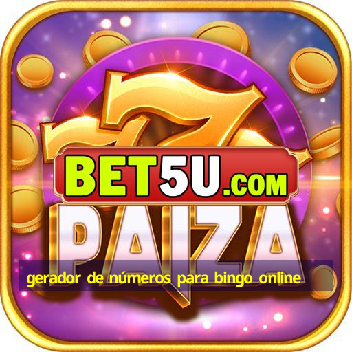 gerador de números para bingo online